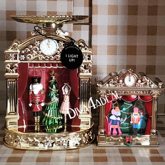 Bath & Body Works NUTCRACKER Pedestal Candle Holder & Projector Wallflower Set - Picture 1 of 9